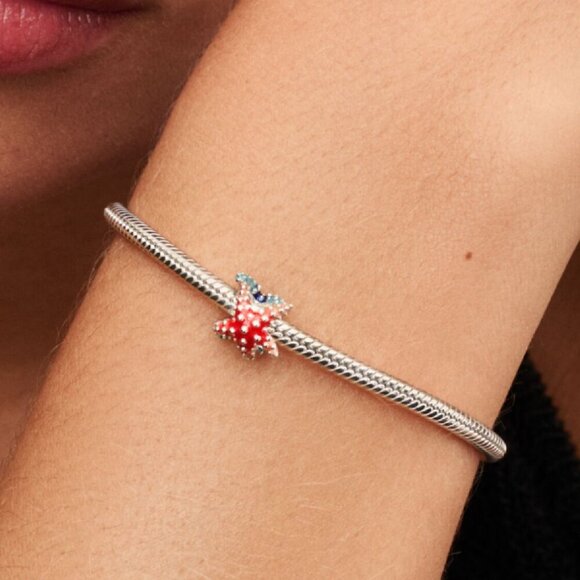 Women's Sterling Silver Magic of the Ocean With a Starfish Charm Shines Bright - Picture 6 of 6